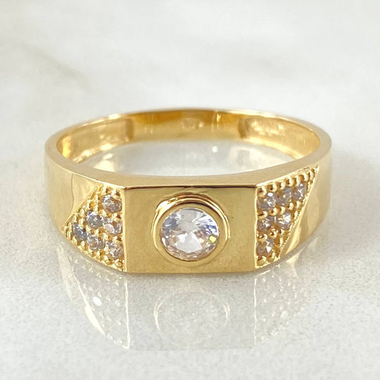Anillo Bisel 4.45gr / T11 / Oro Amarillo 18K *