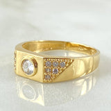 Anillo Bisel 4.45gr / T11 / Oro Amarillo 18K *