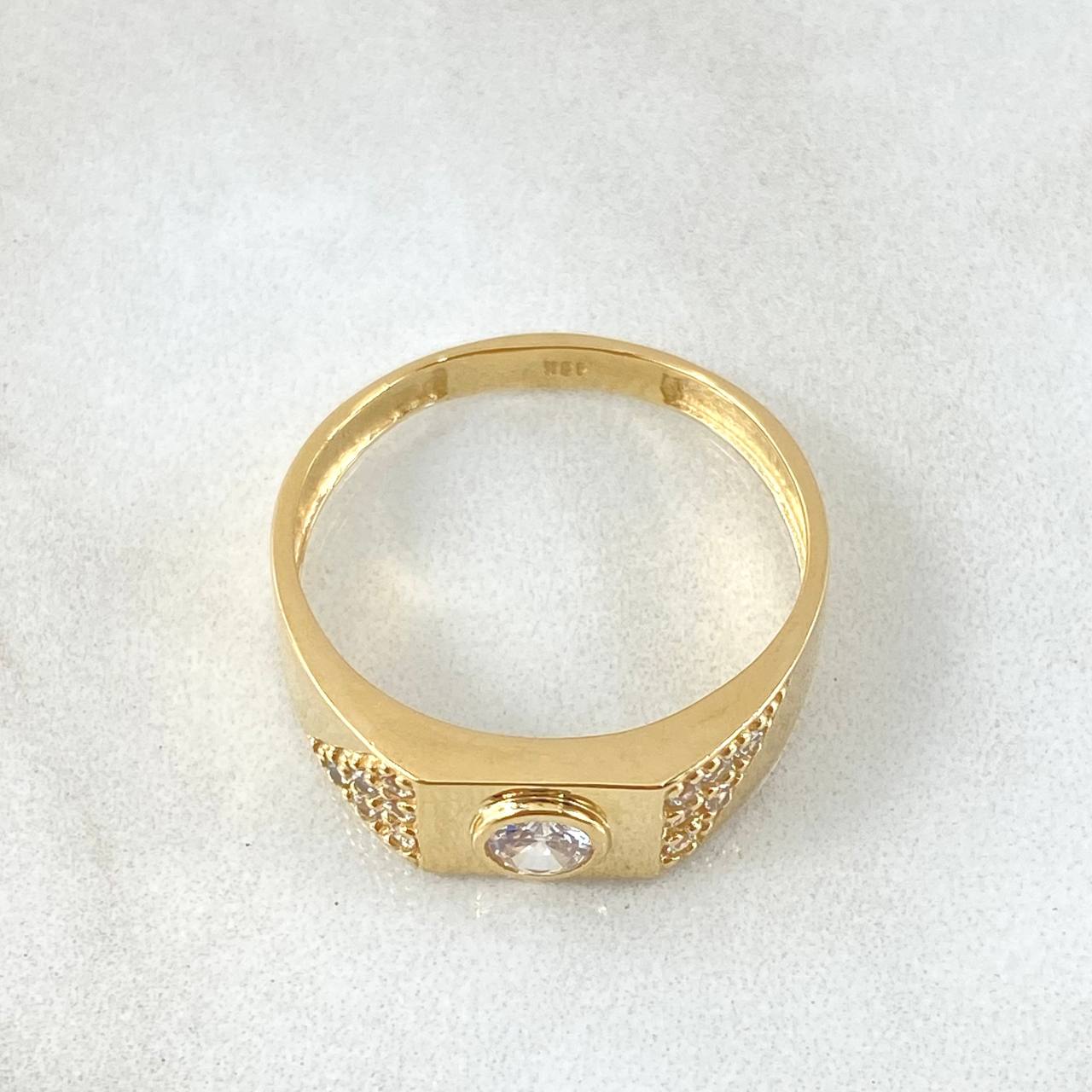 Anillo Bisel 4.45gr / T11 / Oro Amarillo 18K *