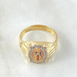 Anillo Virgen de Guadalupe 6.8gr / T10 3/4 / Oro Amarillo 18K *