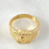 Anillo Rostro de Cristo 6.8gr / T10 / Oro Amarillo 18K *