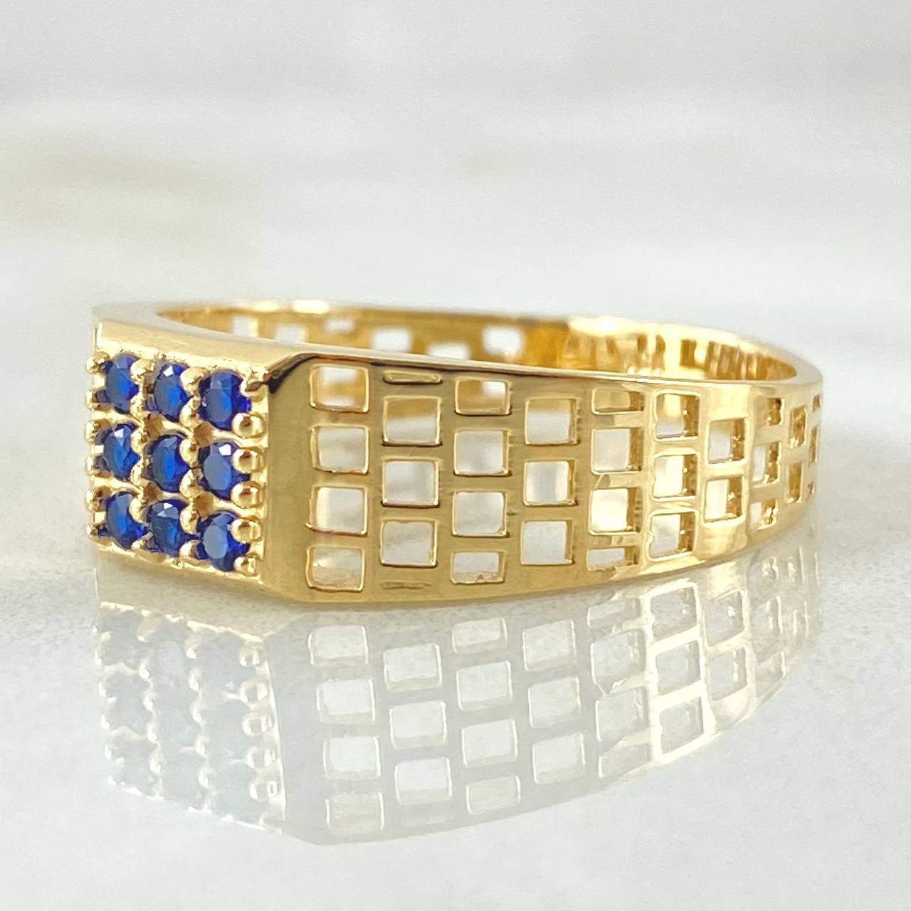 Anillo Maya 3.6gr / T10 1/2 / Oro Amarillo 18K *