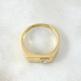Anillo Recuadro Liso 4.55gr / T9 1/2 / Oro Amarillo 18K *