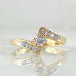 Anillo Solitario Zig-Zag 2.25gr / T6 / Oro Amarillo 18K *