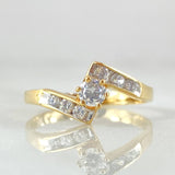 Anillo Solitario Zig-Zag 2.25gr / T6 / Oro Amarillo 18K *