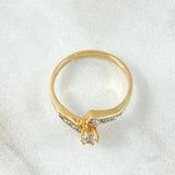 Anillo Solitario Zig-Zag 2.25gr / T6 / Oro Amarillo 18K *