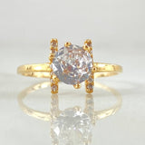 Anillo Solitario Lineal 1.5gr / T6 / Oro Amarillo 18K *