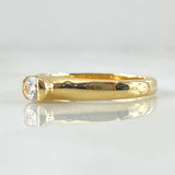 Anillo Solitario Liso Grueso 2.3gr / T6 3/4 / Oro Amarillo 18K *