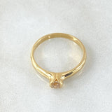 Anillo Solitario Liso Grueso 2.3gr / T6 3/4 / Oro Amarillo 18K *