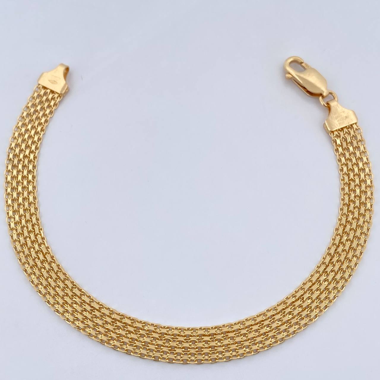Pulso Chino 8.35gr / 19.5cm / 7.1mm Oro Amarillo +0 18K $