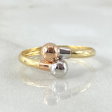 Anillo Tu Y Yo 1.05gr / T5 / Tres Oros 18K ©