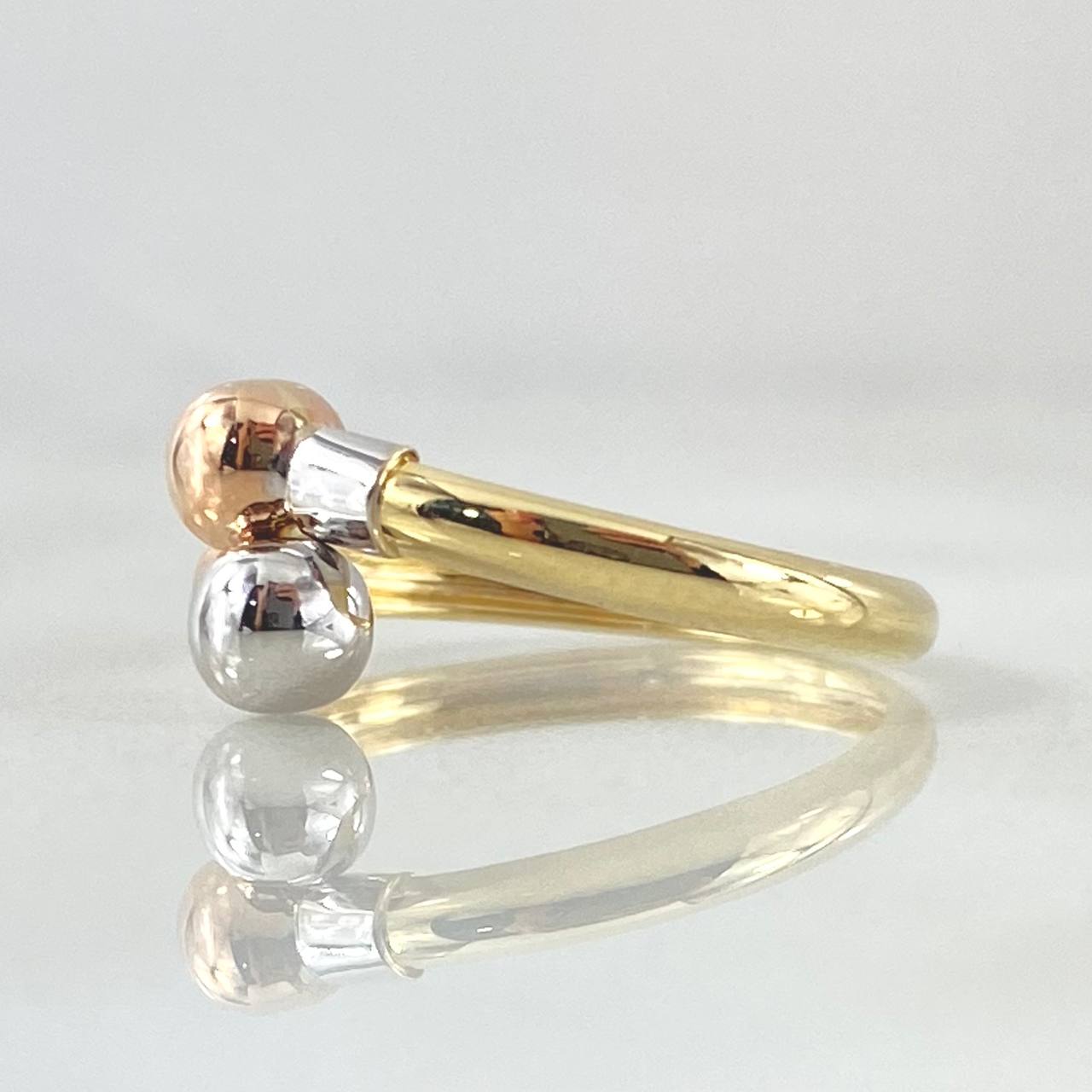 Anillo Tu Y Yo 1.05gr / T5 / Tres Oros 18K ©