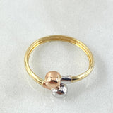 Anillo Tu Y Yo 1.05gr / T5 / Tres Oros 18K ©