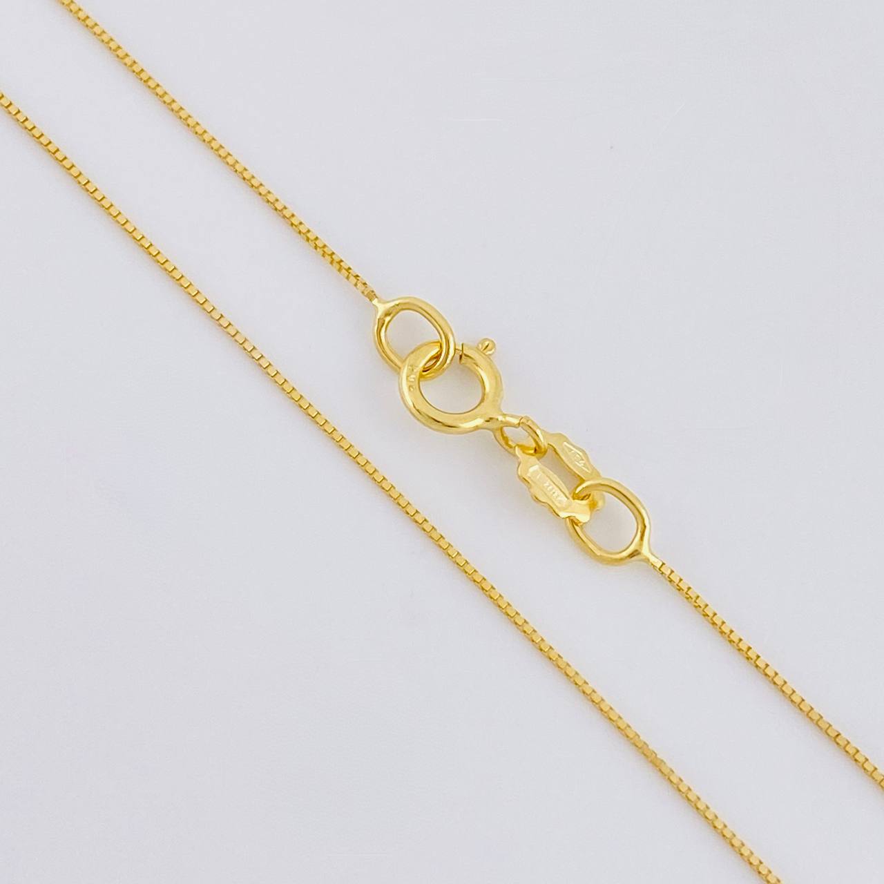 Set Cadena Veneciana + Dije Cruz Lisa / 1.05 g / 45.1 cm Oro Amarillo 18K