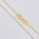 Set Cadena Veneciana + Dije Cruz Lisa / 1.05 g / 45.1 cm Oro Amarillo 18K
