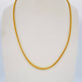 Cadena Franco 5.5gr / 60cm / Oro Amarillo +3 18K $