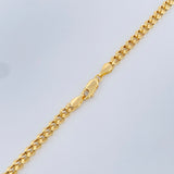 Cadena Cubana 10.6gr / 60.3cm / Oro Amarillo +1 18K $