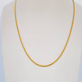 Cadena Cubana 5.9gr / 60.5cm / Oro Amarillo +1 18K $