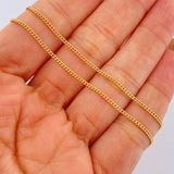 Cadena Cubana 5.8gr / 60.3cm / Oro Amarillo +1 18K $
