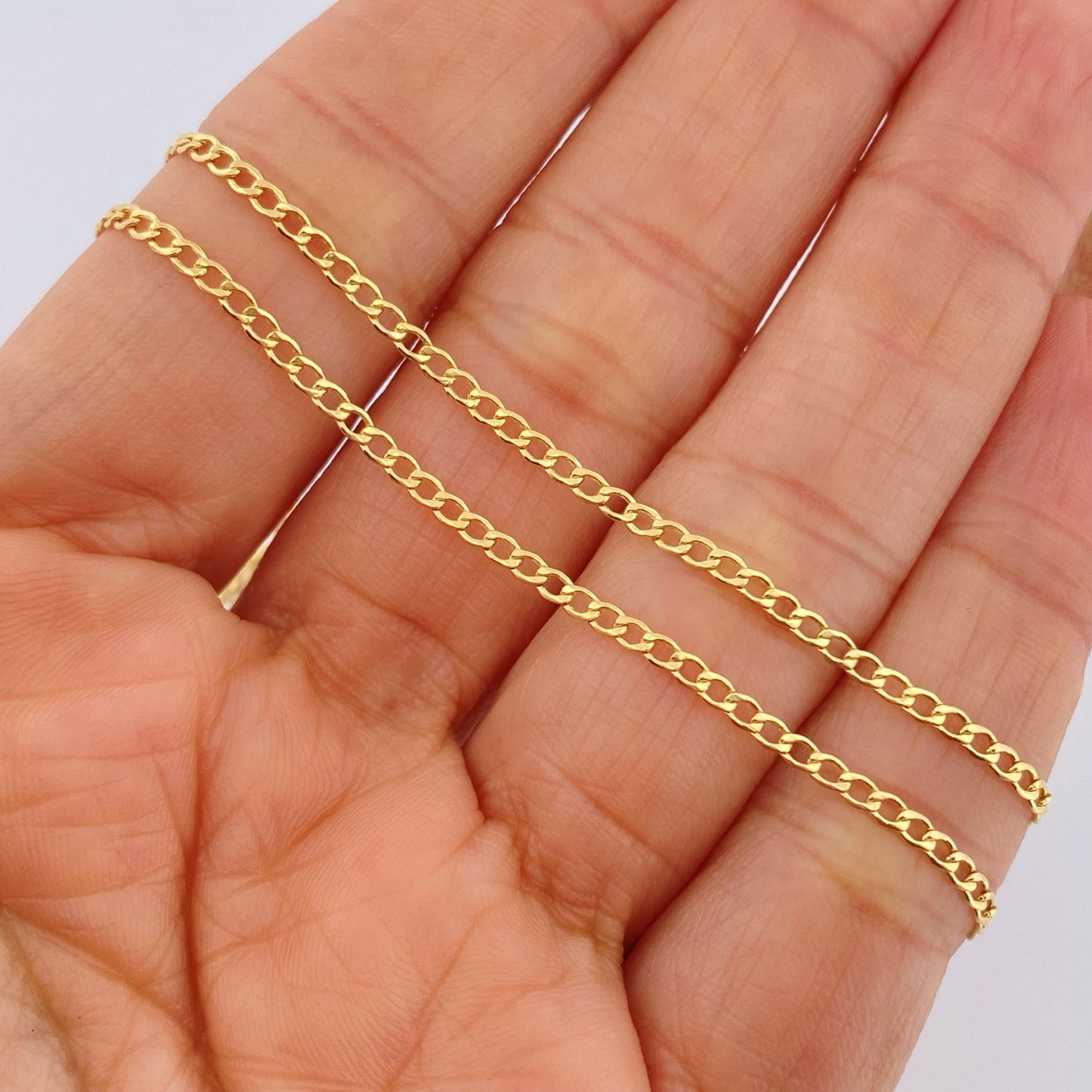 Cadena Cubana 2.2gr / 59.8cm / Oro Amarillo +1 18K $