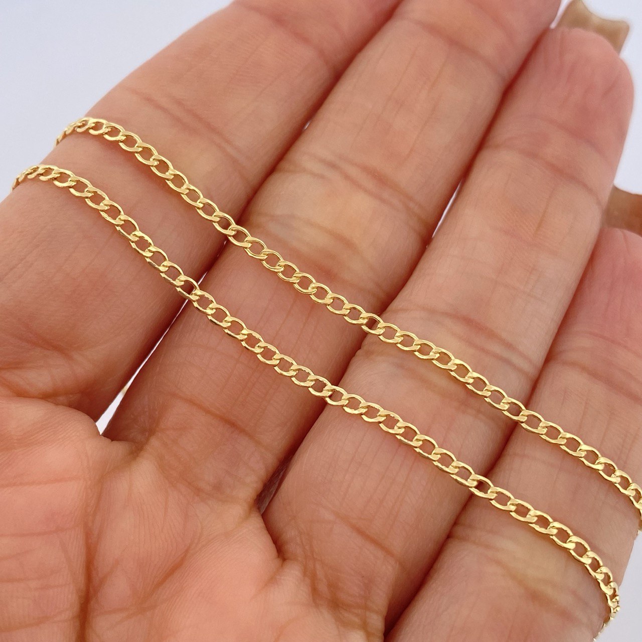Cadena Cubana 1.7gr / 45cm / Oro Amarillo +1 18K $