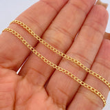 Cadena Cubana 1.7gr / 45cm / Oro Amarillo +1 18K $