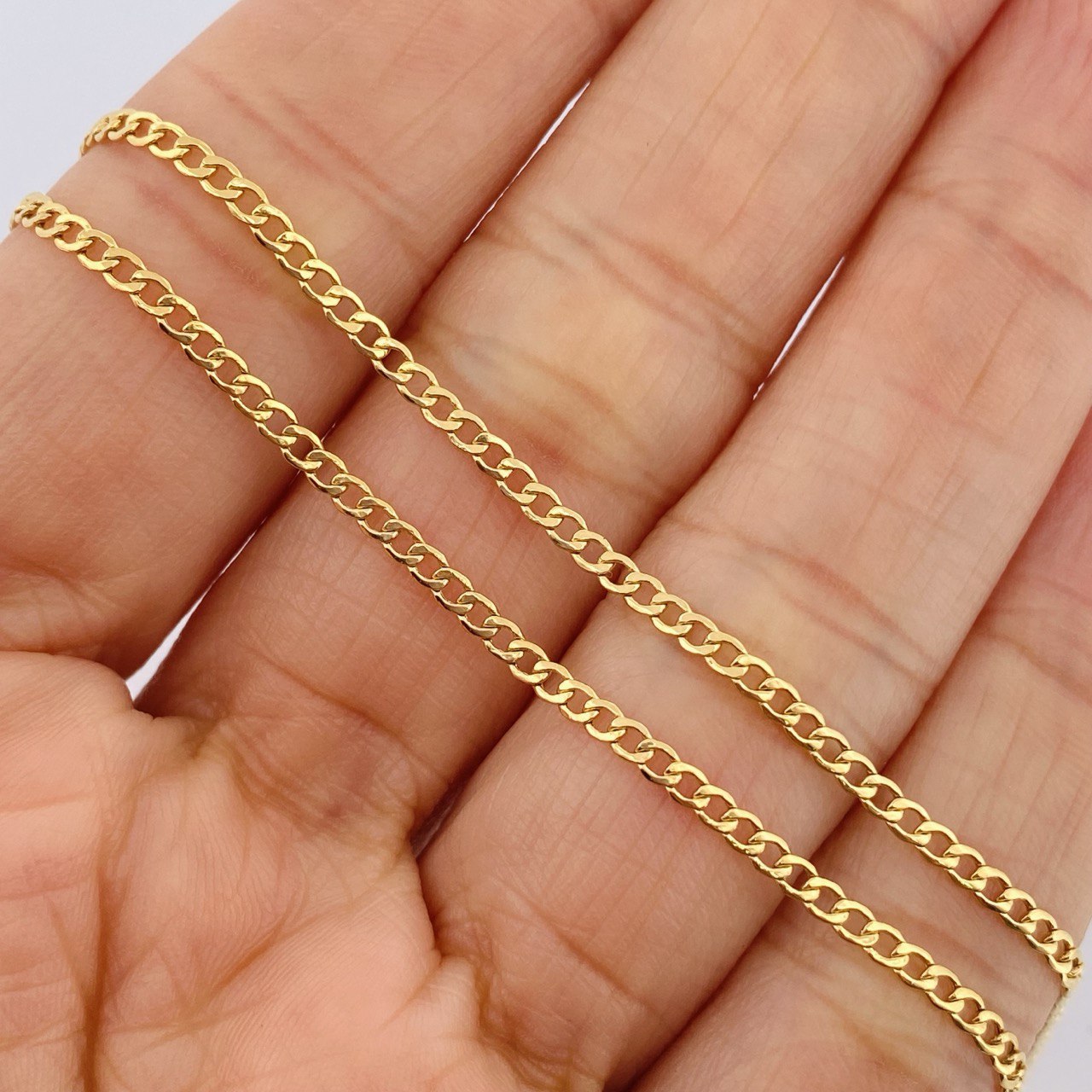 Cadena Cubana 2.05gr / 45cm / Oro Amarillo +1 18K $
