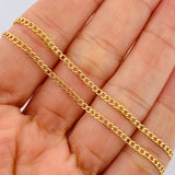 Cadena Cubana 2.05gr / 45cm / Oro Amarillo +1 18K $