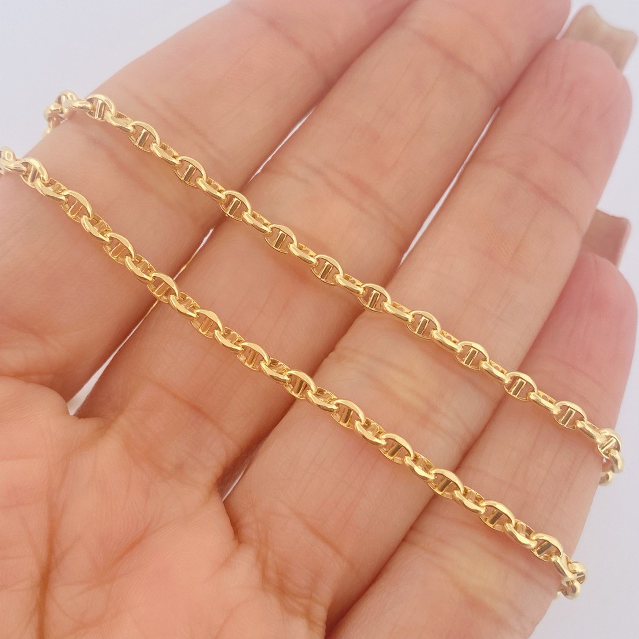 Cadena Tipo Escalera 6.25gr / 60.3cm / Oro Amarillo +3 18K $