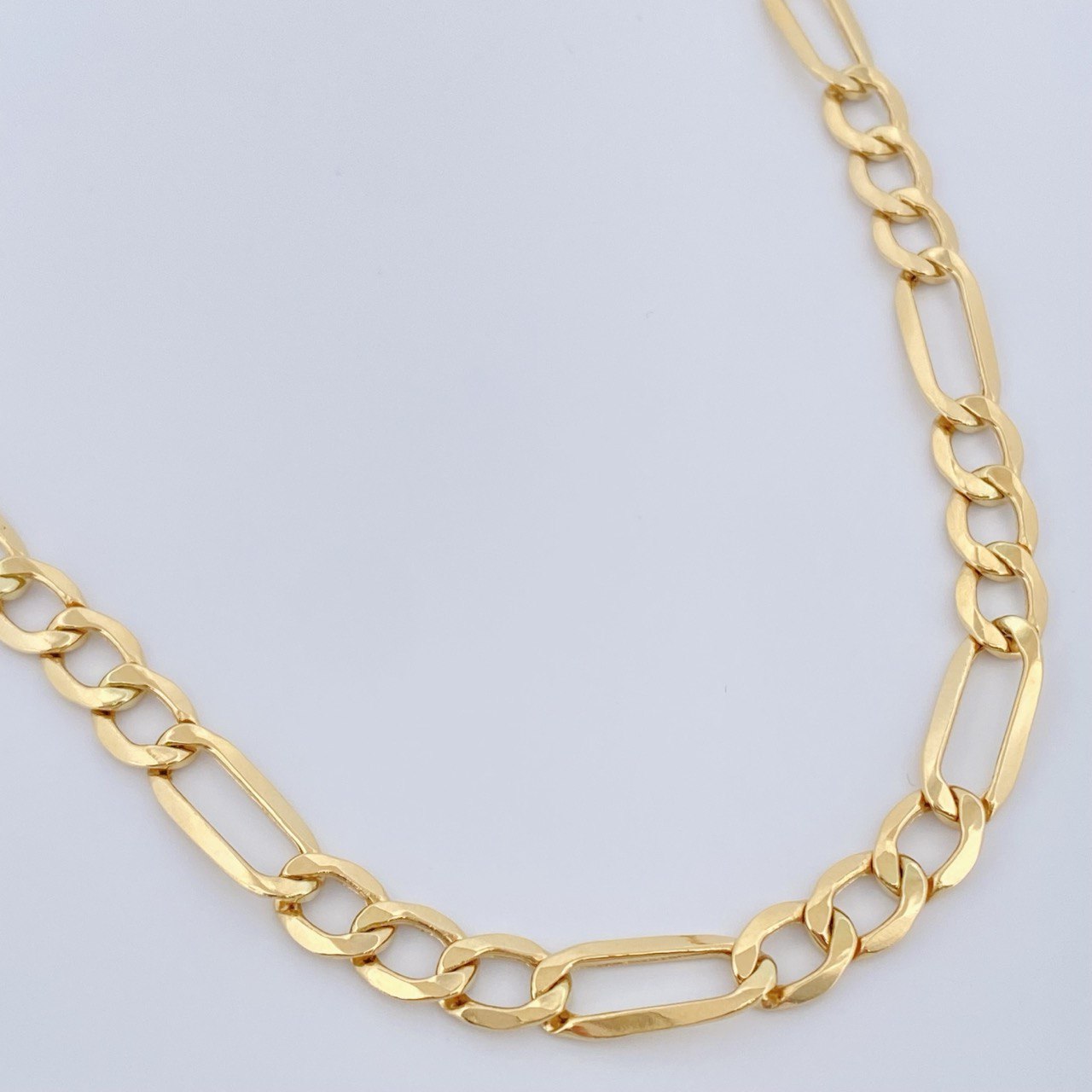 Cadena Figaro 11.1gr / 60cm / Oro Amarillo +1 18K $