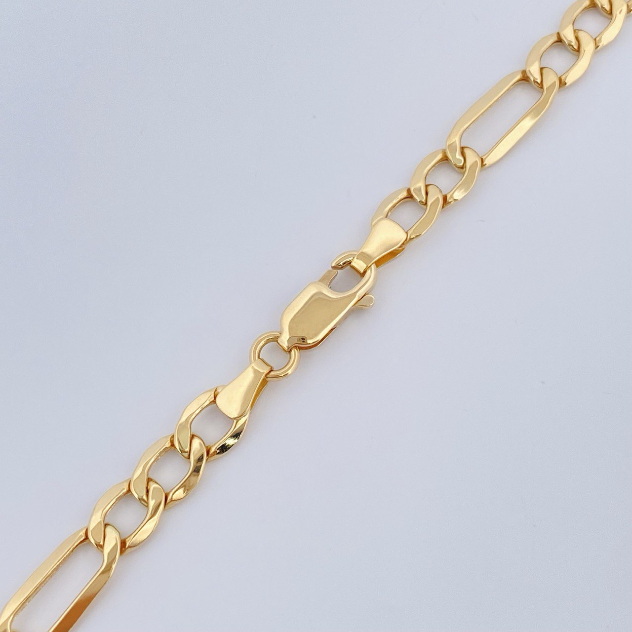 Cadena Figaro 11.2gr / 65cm / Oro Amarillo +1 18K $