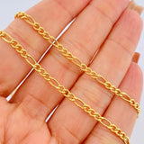 Cadena Figaro 7.3gr / 65.5cm / Oro Amarillo +1 18K $