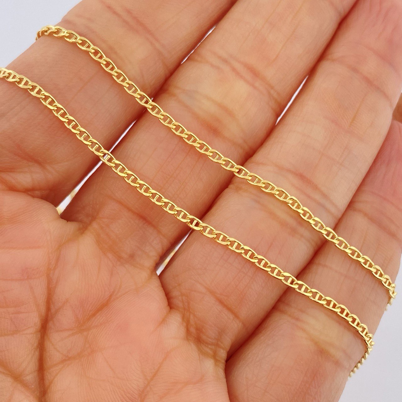 Cadena Escalera 2.6gr / 63cm / Oro Amarillo +3 18K $