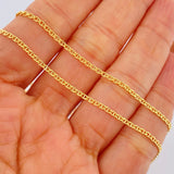 Cadena Escalera 2.6gr / 63cm / Oro Amarillo +3 18K $