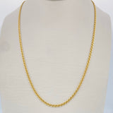 Cadena Escalera 2.6gr / 63cm / Oro Amarillo +3 18K $