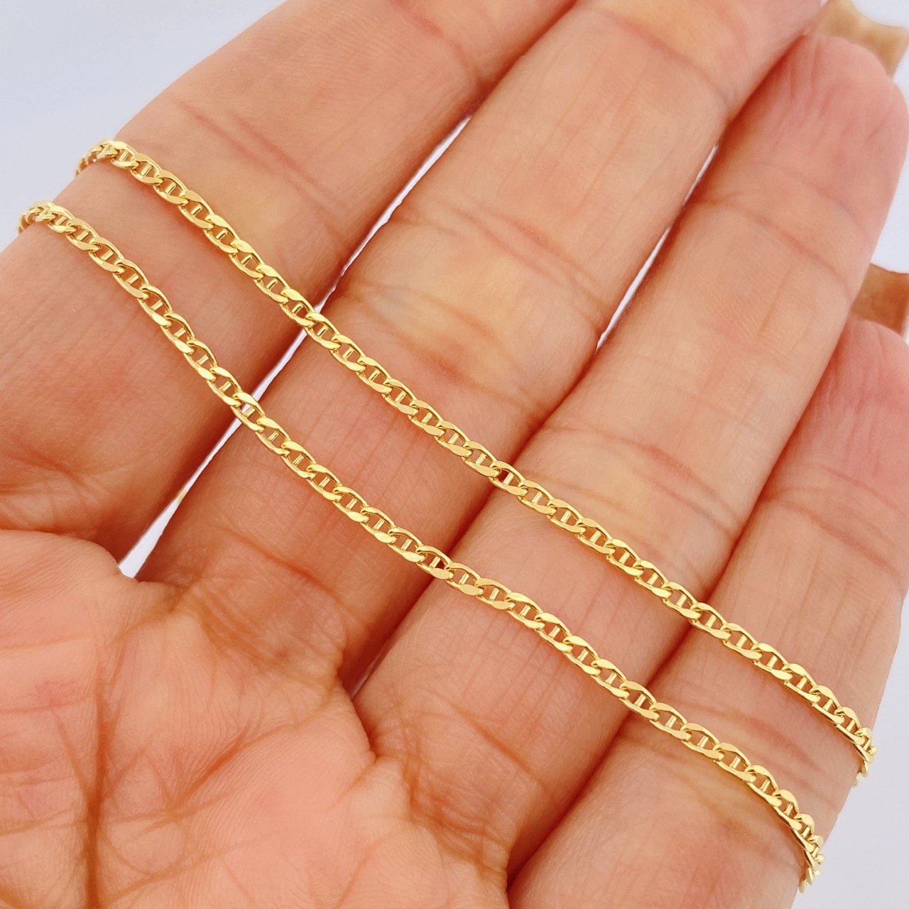 Cadena Escalera 2.5gr / 60cm / Oro Amarillo +3 18K $