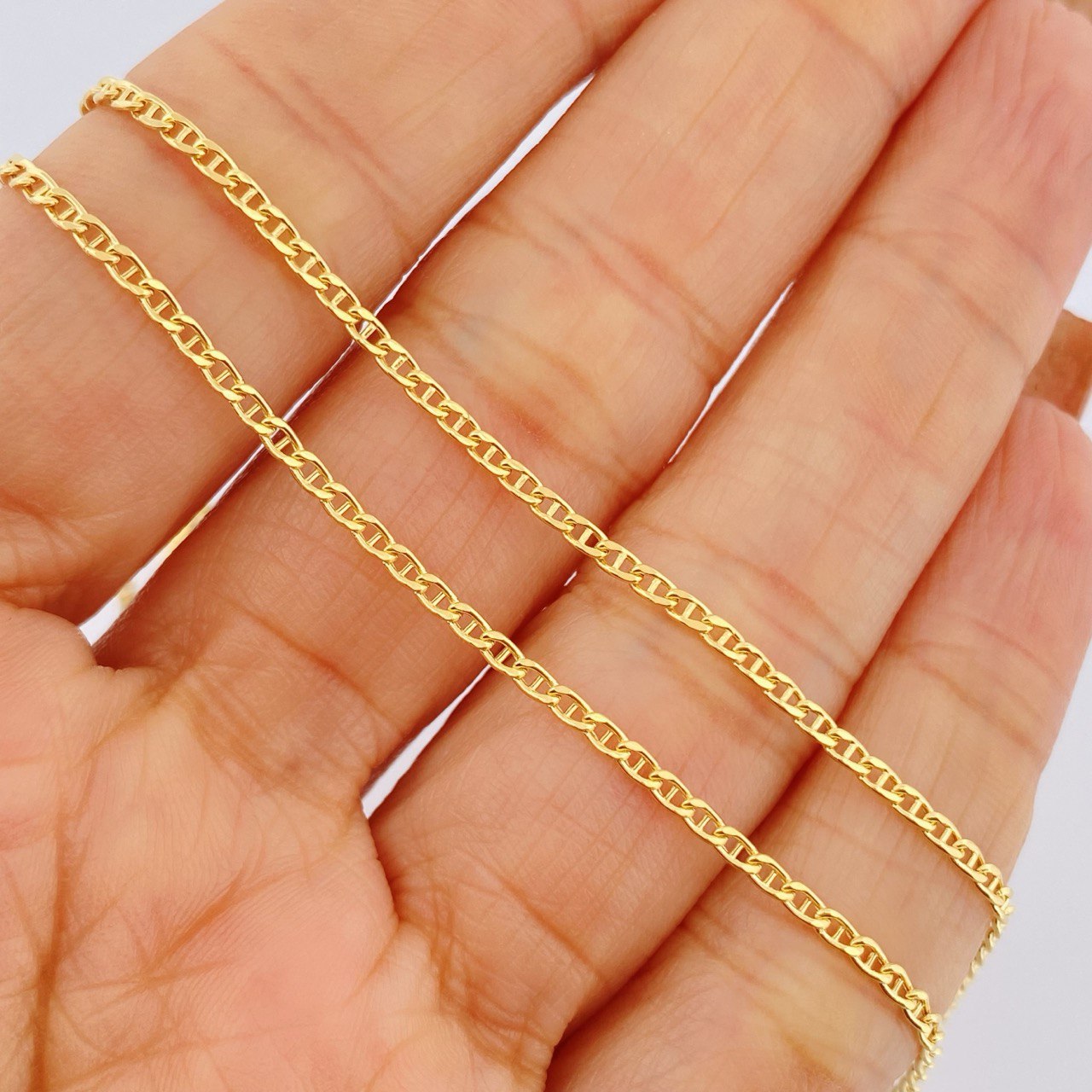 Cadena Escalera 2.05gr / 45.5cm / Oro Amarillo +3 18K $
