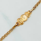 Pulso Bebé Roll-On Placa Nube Virgen Guadalupe 2.3 g / 18 cm-13.5cm / 2.8 mm Oro Amarillo 18K