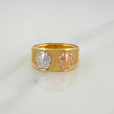 Anillo 15'S Flor 1.8 g / T8 1/2 Tres Oros 18K