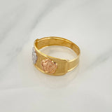 Anillo 15'S Flor 1.8 g / T8 1/2 Tres Oros 18K
