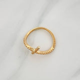 Anillo Cruz Ola 1.7 g / T6 1/2 Oro Amarillo 18K