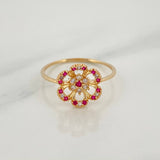 Anillo Amapola 1.55 g / T7 1/4 Oro Amarillo 18K