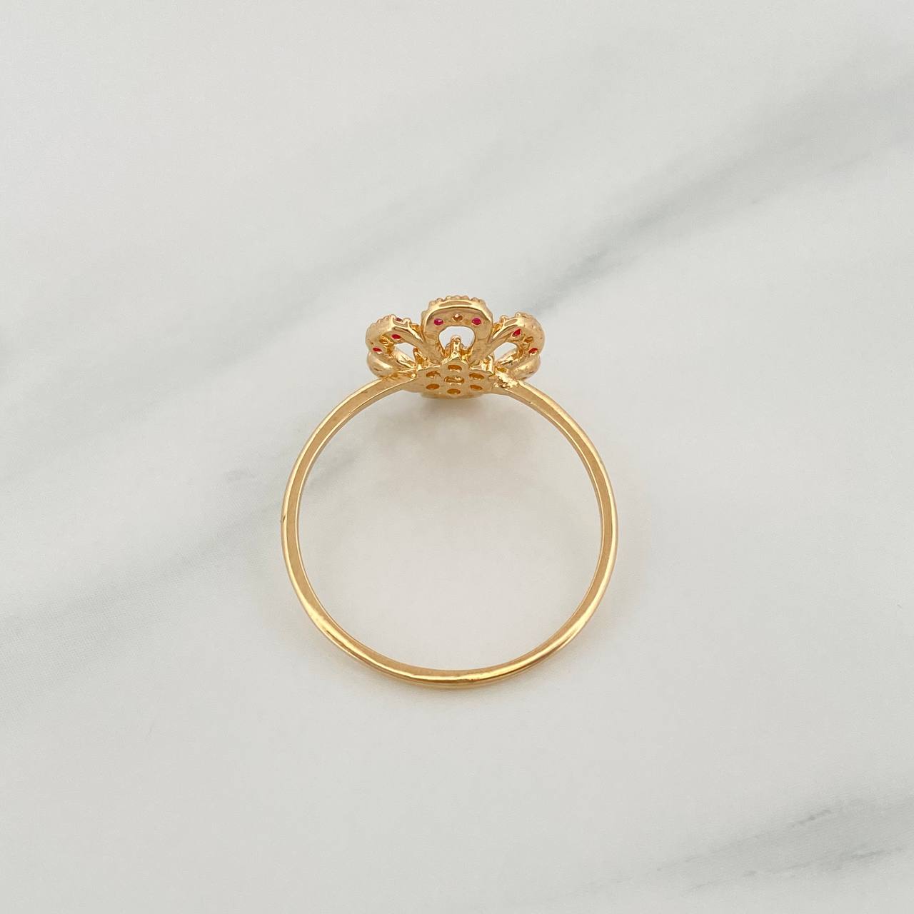 Anillo Amapola 1.55 g / T7 1/4 Oro Amarillo 18K