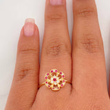 Anillo Amapola 1.55 g / T7 1/4 Oro Amarillo 18K