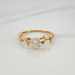 Anillo Solitario Líneas Cruzadas 1.8 g / T6 1/2 Oro Amarillo 18K