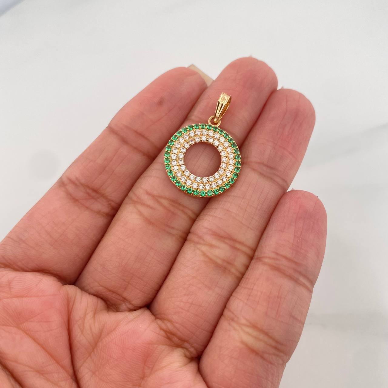Dije Circulo 2.15 g / 2.5 cm Oro Amarillo 18K