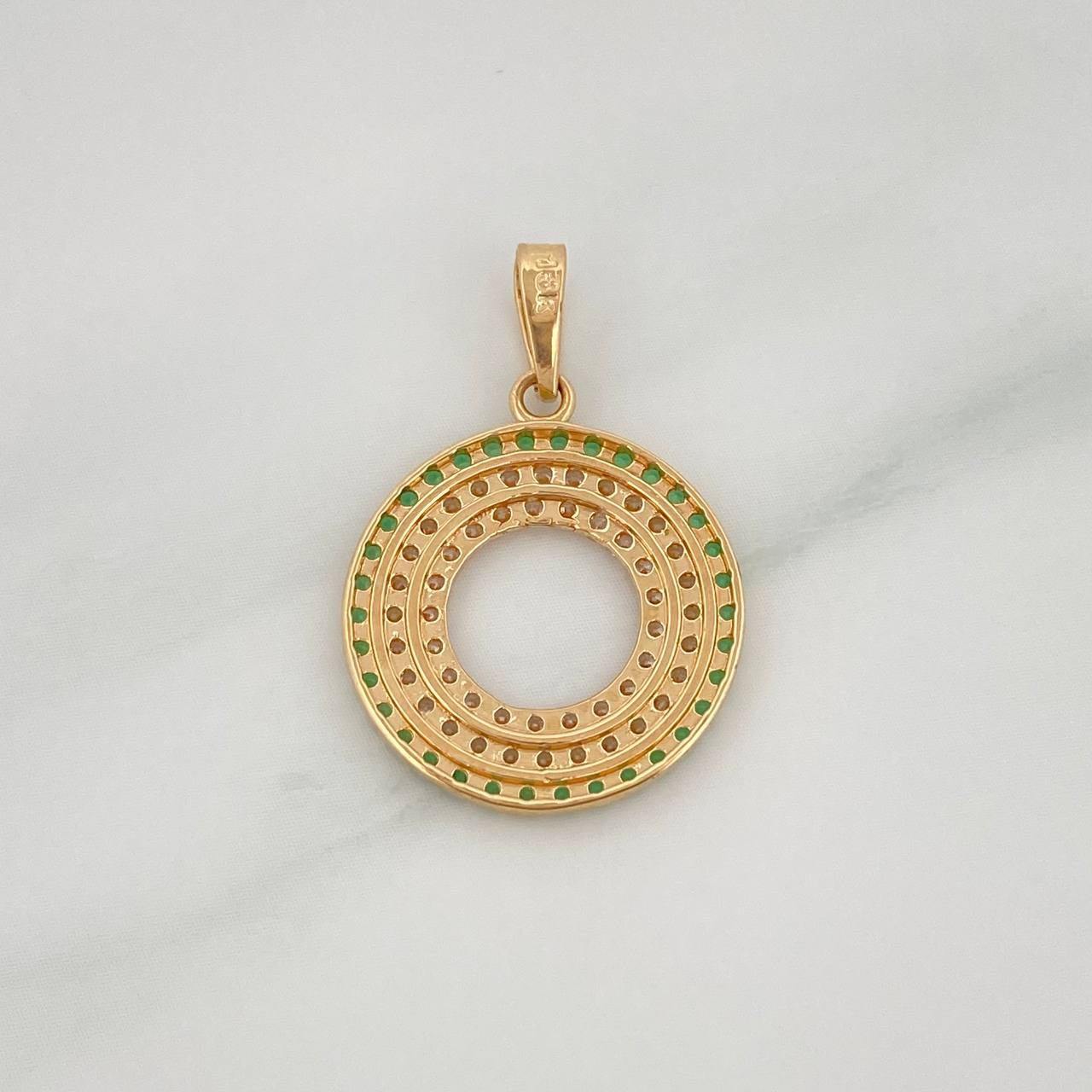 Dije Circulo 2.15 g / 2.5 cm Oro Amarillo 18K
