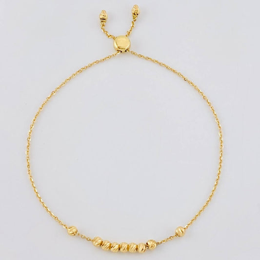 Pulso Modulable Aro Seguido Linea Septima 1.95 g / 22 cm - 4 cm / 1.2 mm Oro Amarillo 18K