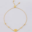 Pulso Modulable Aro Seguido Virgen De La Milagrosa 2.25 g / 22.4 cm - 6.2 cm / 1.2 mm Oro Amarillo 18K