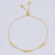 Pulso Modulable Aro Seguido Tres Lineas 2.45 g / 24 cm - 7 cm / 1.2 mm Oro Amarillo 18K